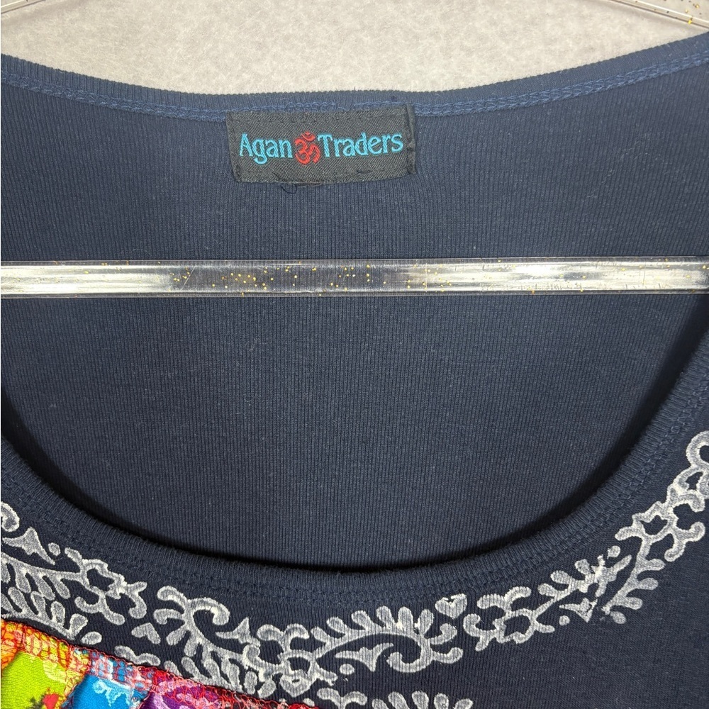 Agan Traders Navy Blue Unique Top - Picture 3 of 3